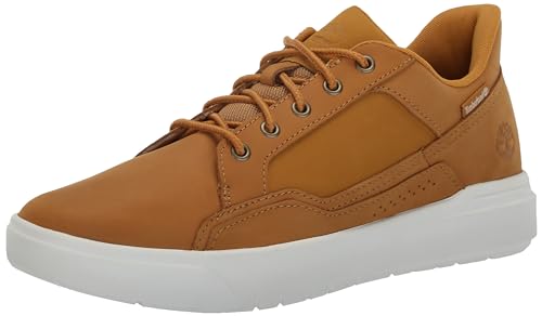 Timberland Men's Allston Low Lace Up Sneaker, Wheat Nubuck, 10 Medium
