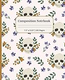 Composition Notebook: Wildflower & Skull