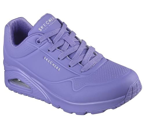 (-29%) Skechers Damen Uno Stand On Air Turnschuhe, Lilac Durabuck/ Mesh, 36 EU