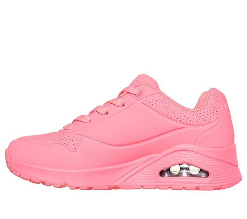 (-25%) Skechers Damen Uno Stand On Air Turnschuhe, Coral Durabuck/ Mesh, 38 EU