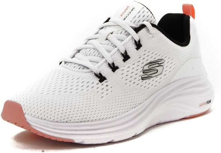 (-30%) Skechers Damen Vapor Foam Fresh TrendVAPOR Foam Fresh Trend, Weißes Netzgewebe, Schwarze Korallenbesatz, 38.5 EU