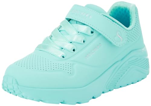 (-19%) Skechers Mädchen UNO Lite Sneaker, Türkisfarbener Synthetikbesatz, 27 EU