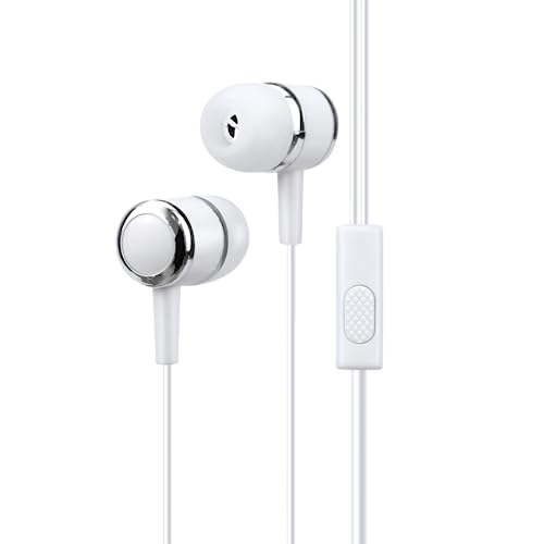 Fone de Ouvido Dot Branco Intra Auricular com Fio e Microfone Letron