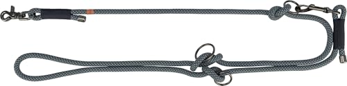 (-57%) TRIXIE Hundeleine Soft Rope V-Leine M–L, aus Tau – 2 m/10 mm, schwarz/grau