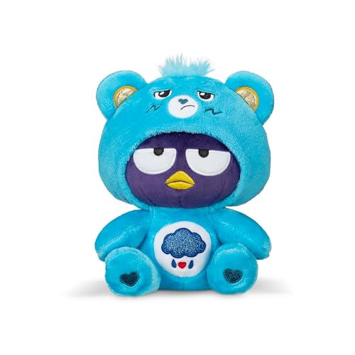 Care Bears - Badtz-Maru Dressed As Grumpy Bear 8" Fun-Size Plush, Blue - Soft, Huggable Bestie! – Good for Girls and Boys, Employees, Collectors, Ages 4+