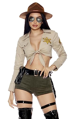 Forplay Women's State Sheriff Sheriff Costume, Multicolor, L/XL