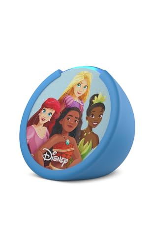 Amazon Echo Pop Kids (newest model), Designed for kids, with parental controls, Includes 6 months of Amazon Kids+, Disney Princess