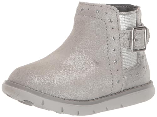 Stride Rite Unisex SRT AGNES Boot SILVER, Size 5W