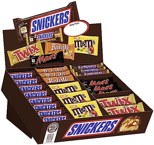 (-50%) Mars, Snickers, Balisto & mehr Mixed Schokoriegel Box, Thekenaufsteller für Büro, Großpackung Schokolade, 72 Riegel (1 x 3.8kg)