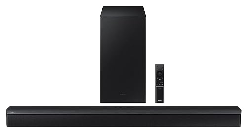 Samsung Soundbar (HW-C45E/XL) 2.1 Channel, 300W, Dolby Digital, 3 Speakers, Wireless Subwoofer, Bluetooth Enabled and DTS Virtual X Experience Sound (