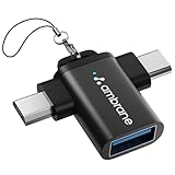 Ambrane 2 in 1 OTG Adapter Micro USBUSB Type C to USB A 30 Female Connector
