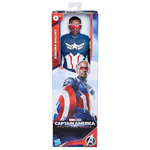 (-29%) Marvel Studios Captain America Brave New World, Titan Hero Serie, Captain America Action-Figur