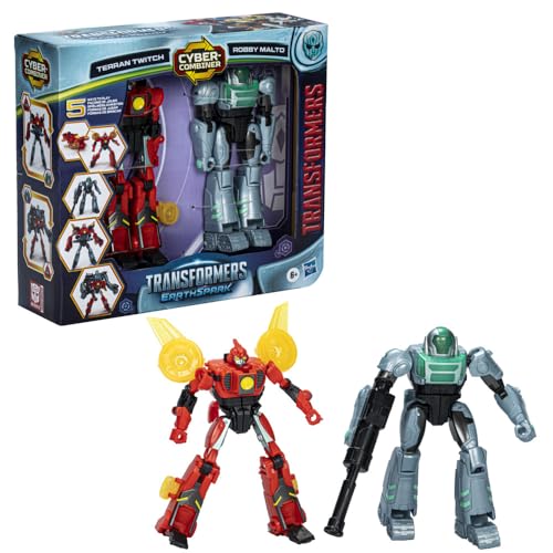 (-55%) Transformers EarthSpark Cyber-Combiner Terran Twitch und Robby Malto Action-Figuren
