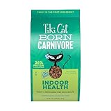 Tiki Cat Born Carnivore Indoor Health Dry Cat Food, Trout & Menhaden Fish Meal, 3 lbs. Bag
