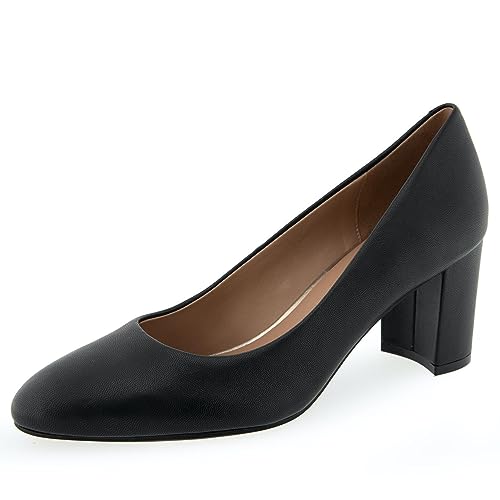 Aerosoles Women's Betsy Pump, Black Leather, 8