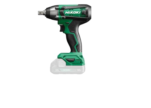HIKOKI Wr18Dfw4Z Cordless Impact Fixed Square Wrench, 18V, Max Torque 255Nm, 12.7Mm (1/2") Square Bit Shank, 0-2400 Rpm, 1.4 Kg, Bare Tool