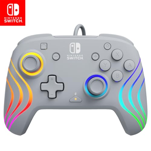 Official Switch Afterglow Wave Wired Controller - Grey