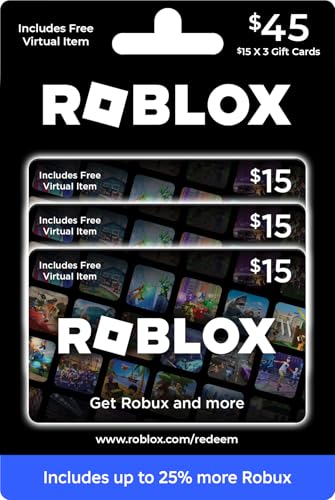 Roblox Gift Cards, Multipack of 3 xA gift card gamers will love.