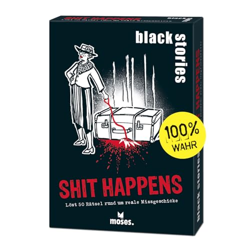 (-40%) moses. black stories Shit Happens - Rätselspiel mit 50 wahren Fällen