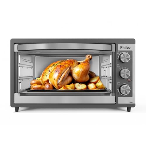 Forno elétrico de bancada Philco PFE52P preto de 50 litros