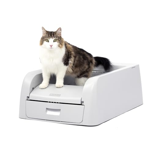 PetSafe ScoopFree Clumping Self-Cleaning Litter Box for Clumping Litter – Superior Odour...