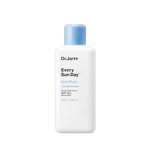 Dr.Jart+ Every Sun Day Sun Fluid Korean Sunscreen SPF 50+ for Face | Korean Skin Care, 3.38 Fl Oz