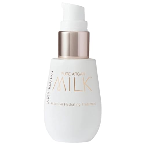 Josie Maran Pure Argan Milk - Anti Aging Face Serum with Argan Oil for Long-Lasting Hydration and a Fresh, Radiant Glow - Suitable for Dry, Sensitive Skin (1 Fl Oz)
