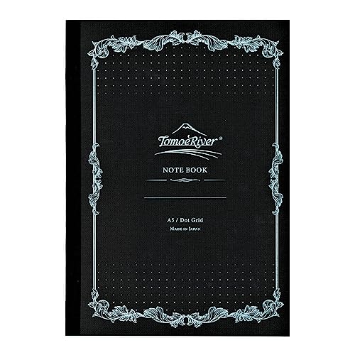 Tomoe River FP (52g/m2) Notebook by SANZEN, 5.85" x 8.27", 160 pages (80-Sheet), Soft Cover, 5mm Dotted, White (SR-A5NB-DW)