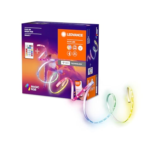 (-30%) LEDVANCE SMART+ WIFI FLEX 5M LED-Streifen, weiß, 22W, 500lm, dimmbar, dynamisches Magic-RGB Lichteffekt, individuelle Lichtfarbenwahl, App-steuerbar, lange Lebensdauer, einfache Montage, IP20