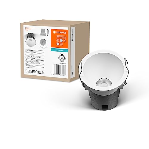 ⚡ BLITZDEAL (-75%) Ledvance SPOT TWIST Einbau-Downlight, weiß, 5W, 400lm, 840 WT, 70mm Durchmesser, kaltweiße Lichtfarbe, bis zu 90% Energieersparnis im Vergleich zu Halogen-Downlights, einfache Montage, 4000K