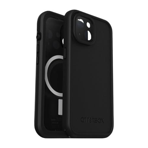 Otterbox iPhone 15 LifeProof FRE Waterproof Dustproof Snowproof Shockproof Case Compatible with MagSafe Black