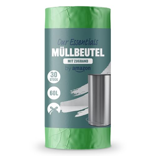 🔥 STARKER PREIS (-37%) by Amazon Müllbeutel 30 x 60L