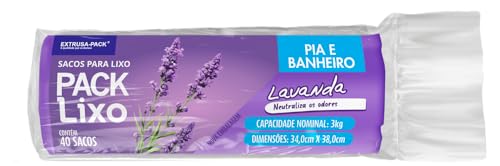 Saco De Lixo PACK LIXO Lavanda Pia e Banheiro (34X38) - Sacos de lixo perfumardos que neutralizam o odor