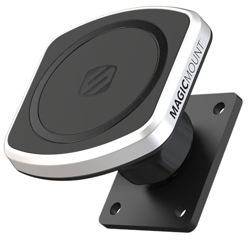 Scosche MagicMount Pro2 Magnetic Car Cell Phone Holder with AMPS Mounting Plate for Scosche/ProClip Vehicle Specific Mount Bases, Phone Stand Compatible with MagSafe, iPhone, Samsung (Base Required)