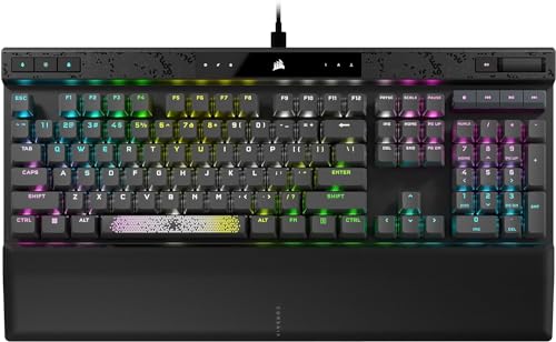 Corsair K70 Max RGB Gaming-Tastatur, magnetisch, kabelgebunden, Stahlgrau