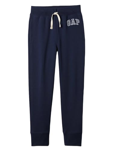 GAP Boys' Heritage Logo Pull-On Jogger Sweatpants, Tapestry Navy 2 L