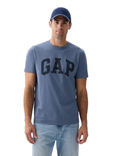 GAP Mens Everyday Soft Logo Tee Bainbridge Blue XXL