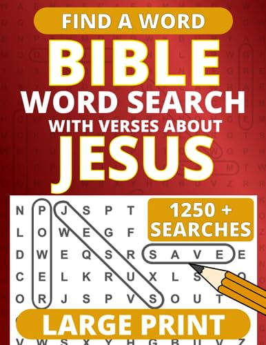 Bible Word Search Large Print — Verses about Jesus