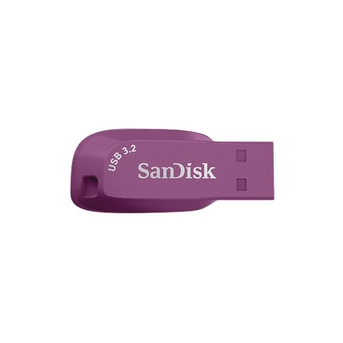 SANDISK Ultra Shift 512GB, USB 3.2 Gen 1, Flash Drive, 100MB/s R, Pendrive, Cattleya Orchid (SDCZ410-512G-I35CO)
