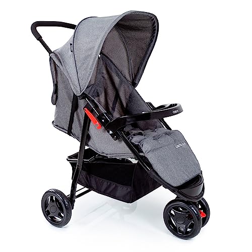 Carrinho De Bebê Toffy Cosco Kids Cinza Mescla Cinza Cinza Mescla