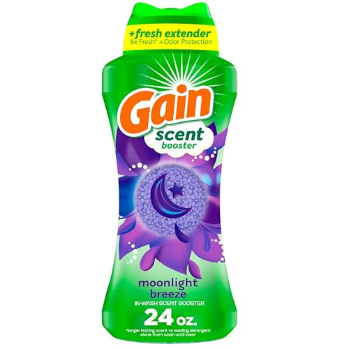 Gain In-Wash Laundry Scent Booster, Moonlight Breeze Scent, 24.0 OZ, Fresh Extender + Odor Protection