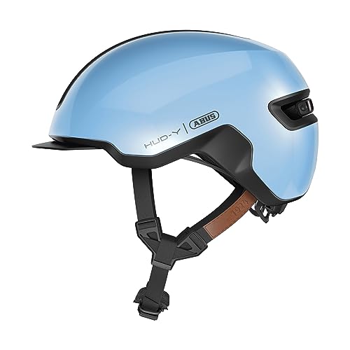 ABUS Urban Helmet HUD-Y - magnetic, rechargeable rear LED light with magnetic attachment - a cool bike helmet for everyday use - for men and women