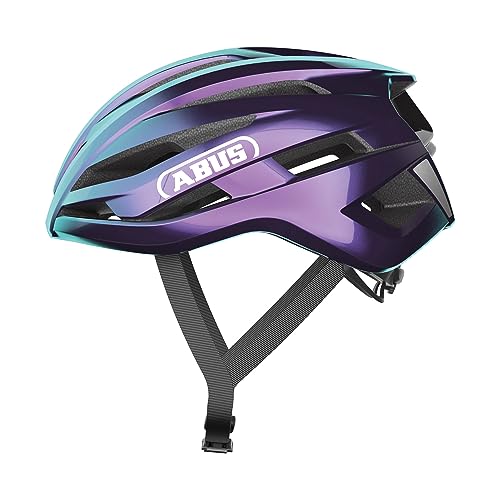 ABUS Rennradhelm StormChaser ACE - leichter Fahrradhelm für Radrennen, Gravelbike-Touren und Cyclocross - für Damen und Herren - Größe S, Violett