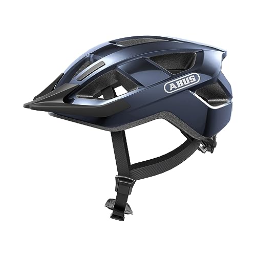 ABUS Fahrradhelm Aduro 3.0 – Sportiver City-Helm in stilvollem Design für alltägliche und sportliche Touren – für Damen und Herren – Blau, Größe S