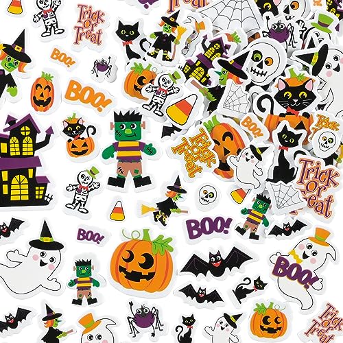 READY 2 LEARN Foam Stickers | Halloween | Pack of 168 | Self-Adhesive | Stickers for Halloween Crafts, Scrapbooks and Cards