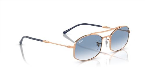Óculos de Sol Ray-Ban 0RB3719 92623F Tam 54 / Rose Gold - Lentes Azul Gradiente