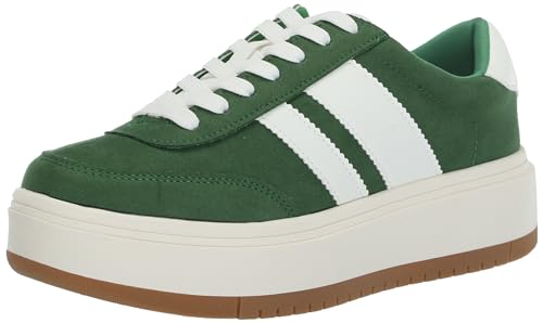 Madden Girl Women's Navida Fashion Sneaker, Green/White, 9