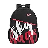 Skybags Qube 02 28 Litre Casual School Standard 3 Compartment Backpack Black