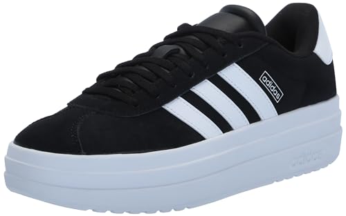 adidas Unisex-Kids VL Court Bold, Black/White/White, 4