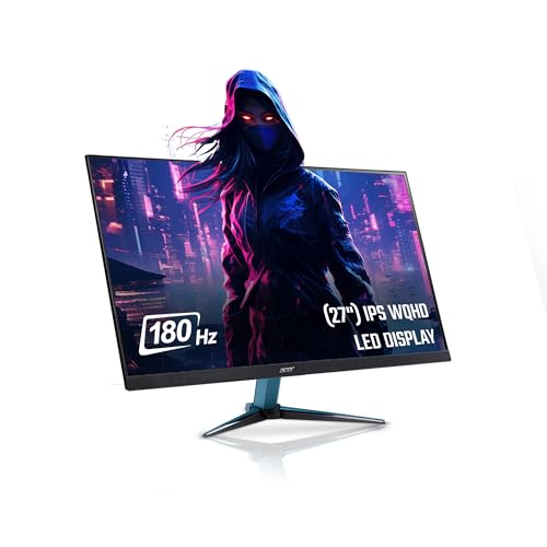 Acer Nitro VG271U M3 27 inch IPS WQHD 2560x1440 Pixels Gaming Backlight LED LCD Monitor I 180Hz Refresh Rate I 0.5 MS Response I DCI-P3 95%, HDR10 sup